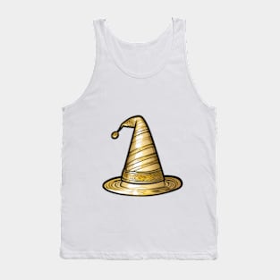 Golden Wizard Hat Illustration No. 966 Tank Top